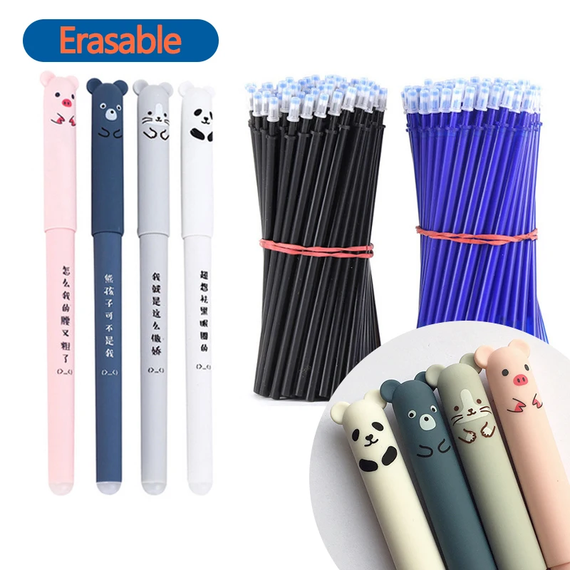 24 Pcs/LOT 0.38 mm Erasable gel pen set Blue/Black Ink ballpoint refill Rods Washable Handle School Writing supplies Stationery
24 Pcs/LOT 0.38 mm Erasable gel pen set Blue/Black Ink ballpoint refill Rods Washable Handle School Writing supplies Stationery