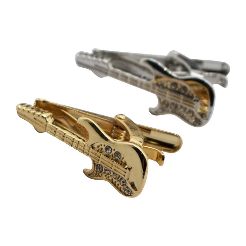 Fashion High-end Tie Clip and Crystal Personality Hip-hop Music Party Violin Guitar Instrument Shape Metal Shirt Jewelry
Fashion High-end Tie Clip and Crystal Personality Hip-hop Music Party Violin Guitar Instrument Shape Metal Shirt Jewelry