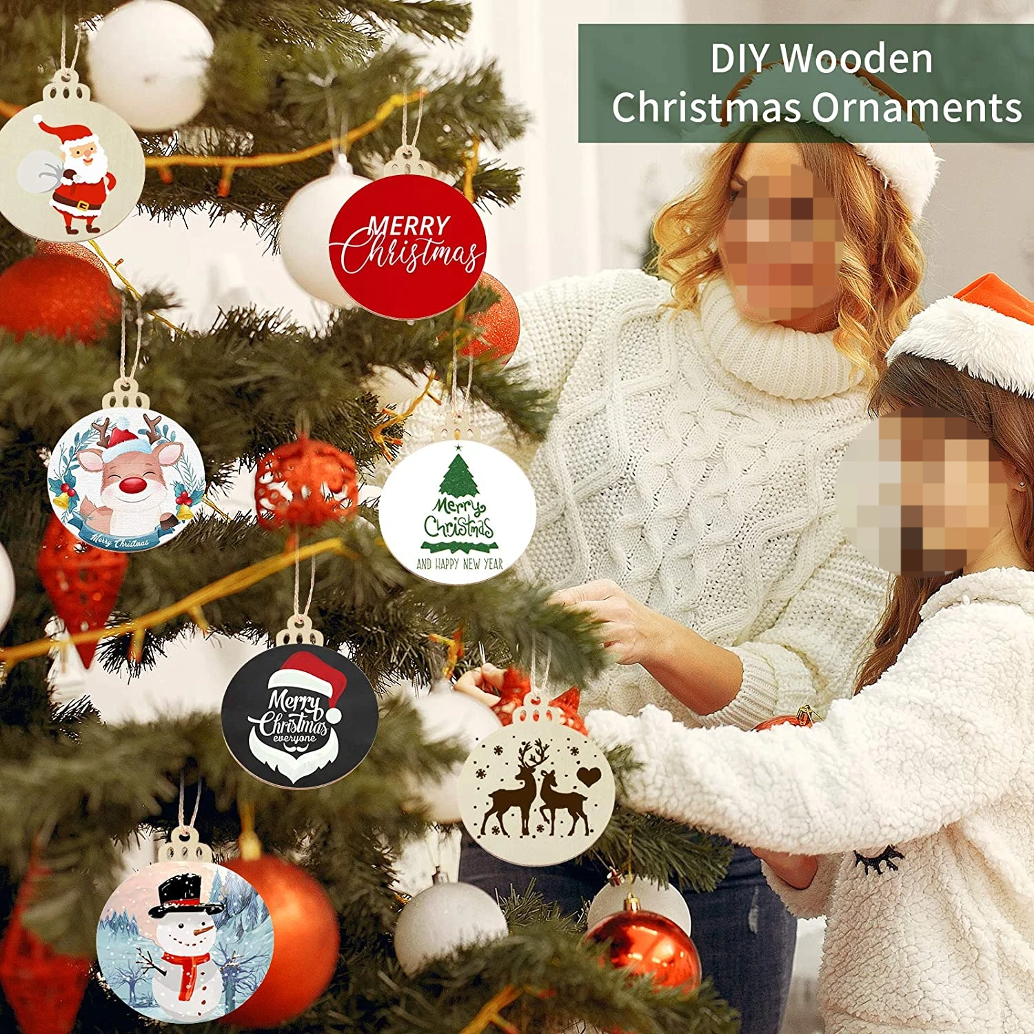 New in Unfinished Wood Slices Wooden Circles Discs with Rope Christmas Tree Decoration hanging ornaments blank wood pendants chr
New in Unfinished Wood Slices Wooden Circles Discs with Rope Christmas Tree Decoration hanging ornaments blank wood pendants chr