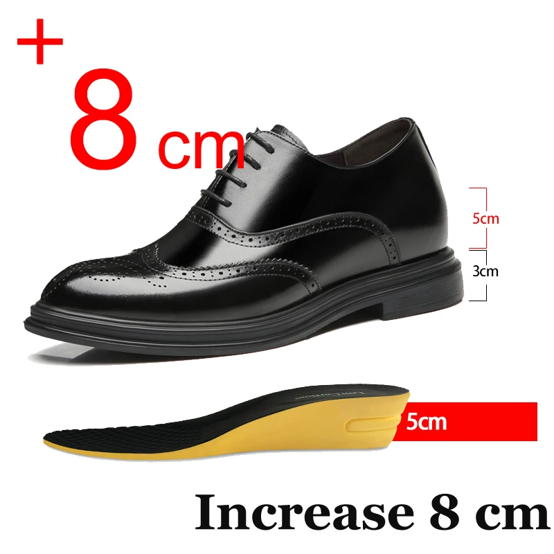 Men's Dress Shoes Elevator Shoes Platform Breathable Casual Business Luxury Genuine Leather Heightening Shoes 8 6CM Taller Male
Men's Dress Shoes Elevator Shoes Platform Breathable Casual Business Luxury Genuine Leather Heightening Shoes 8 6CM Taller Male
