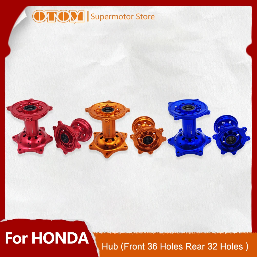 OTOM Motorcycle CNC Front 36 Holes Rear 32 Holes Spoke Wheel Hub 6061-T6 Aluminum For HONDA CRF250R CRF450R Off-road Accessories
OTOM Motorcycle CNC Front 36 Holes Rear 32 Holes Spoke Wheel Hub 6061-T6 Aluminum For HONDA CRF250R CRF450R Off-road Accessories