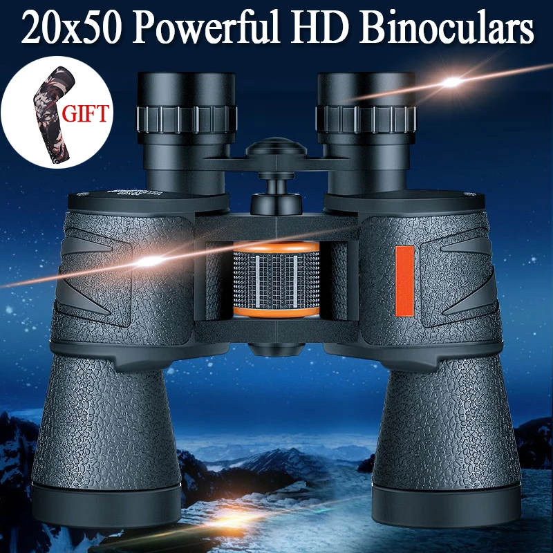 20x50 HD Powerful Binoculars with Clear Low Light Vision Large Eyepiece Waterproof Binocular for Bird Watching Outdoor Hunting
20x50 HD Powerful Binoculars with Clear Low Light Vision Large Eyepiece Waterproof Binocular for Bird Watching Outdoor Hunting