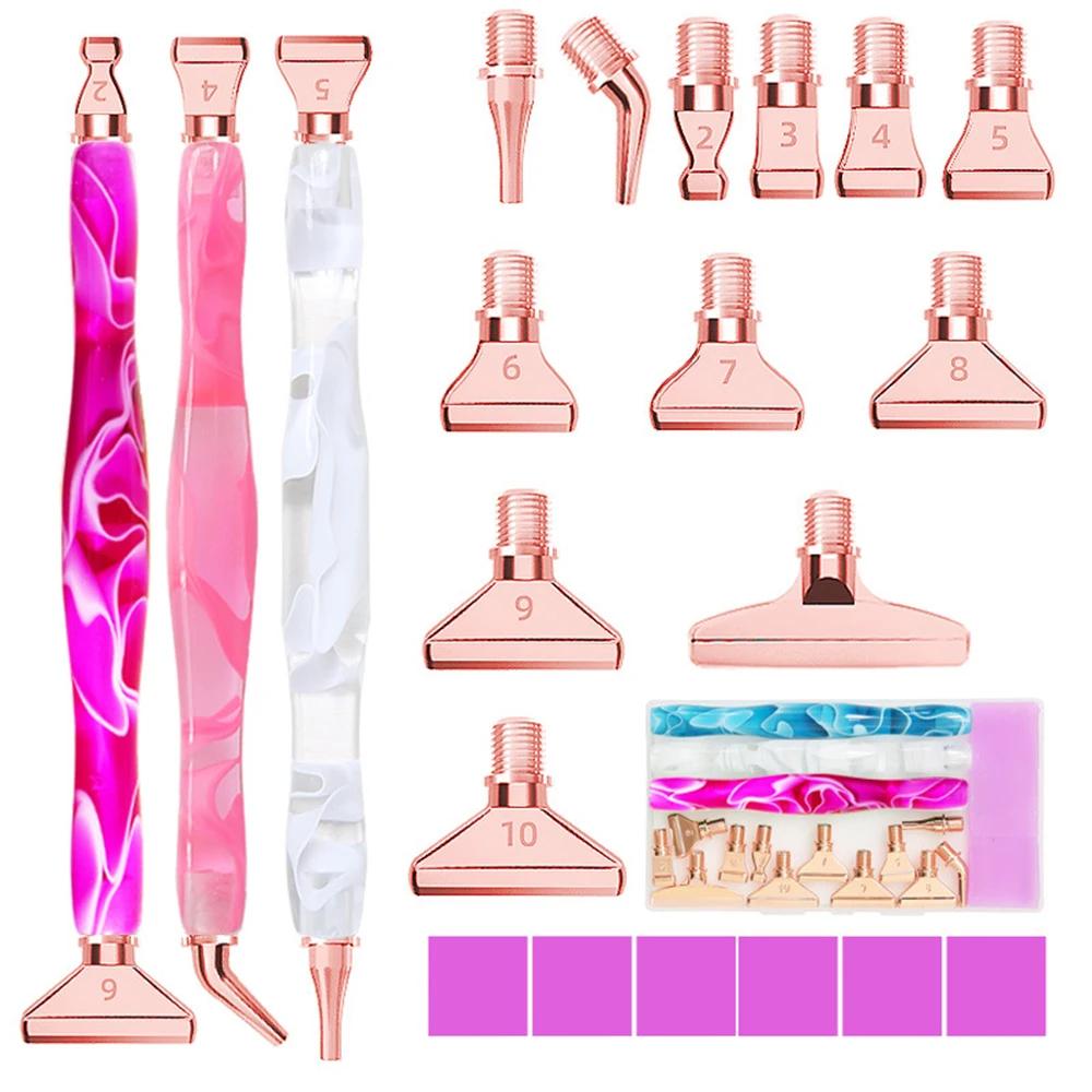 22pcs New Spiral design Stainless Steel Multi Placer Tip for Drill Pen, 5D Diamond Painting Tool Point drill pen Resin Diamond P
22pcs New Spiral design Stainless Steel Multi Placer Tip for Drill Pen, 5D Diamond Painting Tool Point drill pen Resin Diamond P