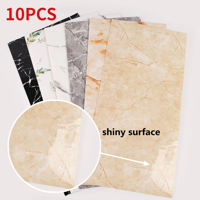 60CM 10PCSPVC Self-adhesive Waterproof Wallpaper Living Room Bedroom Bathroom Floor Marble Tile Wall Sticker Backdrop Decoration
60CM 10PCSPVC Self-adhesive Waterproof Wallpaper Living Room Bedroom Bathroom Floor Marble Tile Wall Sticker Backdrop Decoration