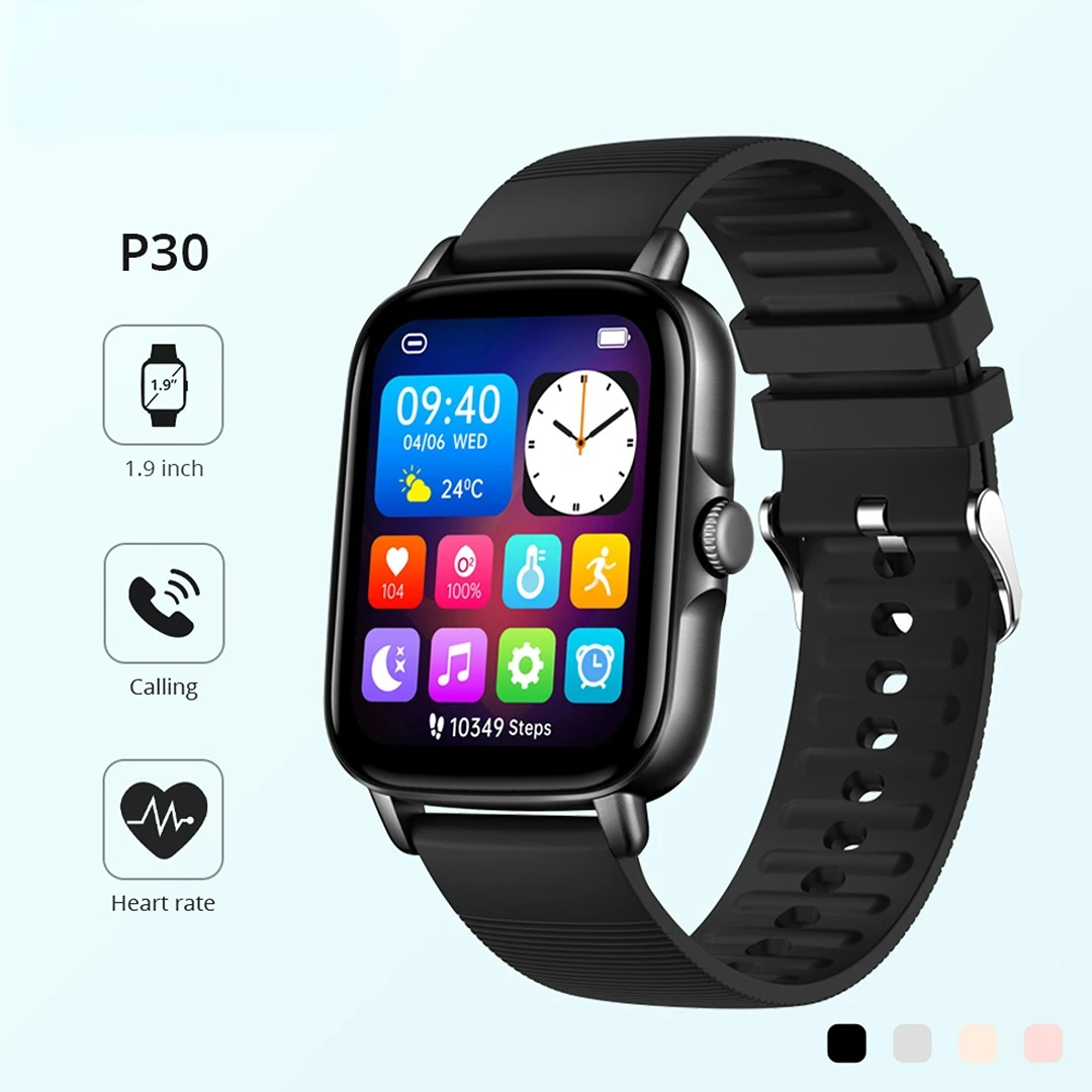 P30 1.9 inch Smart Watch Men Heart Rate Sleep Monitor IP67 waterproof 100+ sports modes Bluetooth Call Smartwatch Women
P30 1.9 inch Smart Watch Men Heart Rate Sleep Monitor IP67 waterproof 100+ sports modes Bluetooth Call Smartwatch Women