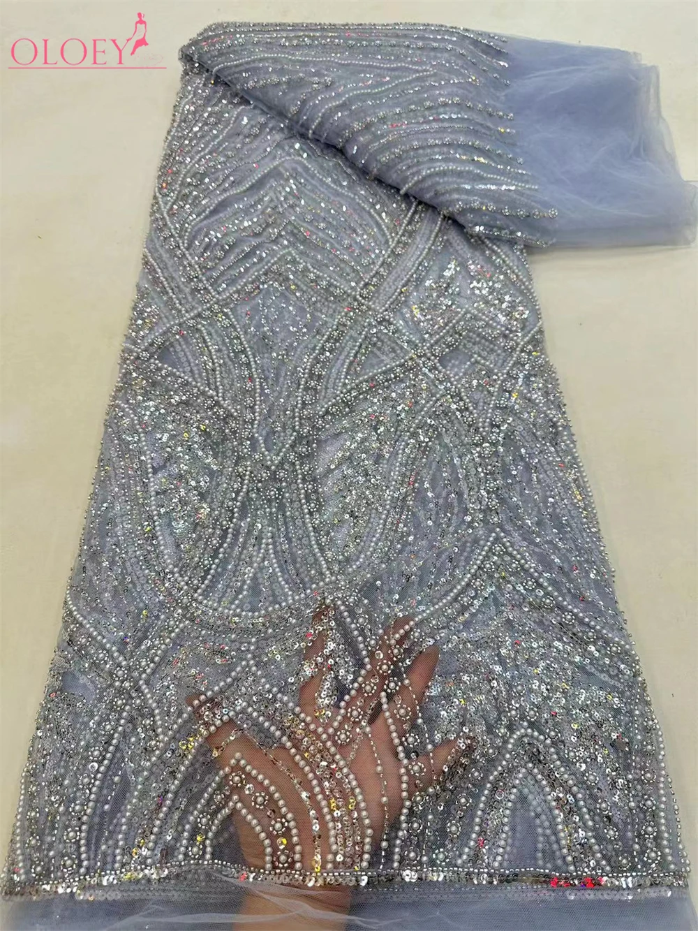 Fashion High-End Luxury French Embroidery Heavy Groom Lace Fabric African Nigerian With Sequin Fabric For Wedding Dress Party
Fashion High-End Luxury French Embroidery Heavy Groom Lace Fabric African Nigerian With Sequin Fabric For Wedding Dress Party