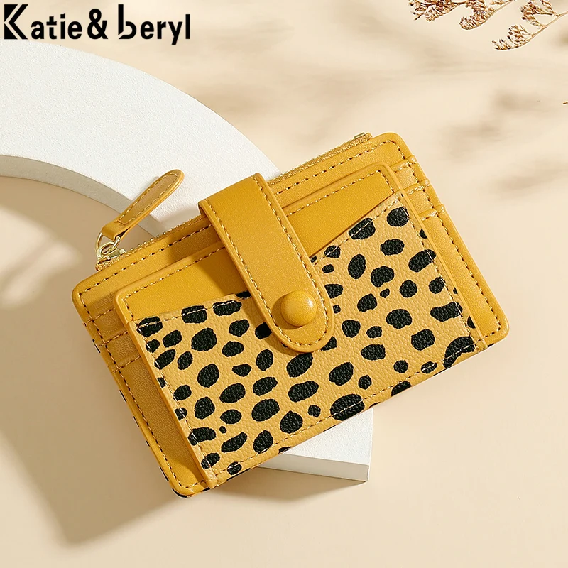 Trendy Leopard Print Card Holder Soft PU Leather Women Small Wallet Fashion Coin Card Purse Pocket Ladies Mini Card Clutch Bags
Trendy Leopard Print Card Holder Soft PU Leather Women Small Wallet Fashion Coin Card Purse Pocket Ladies Mini Card Clutch Bags