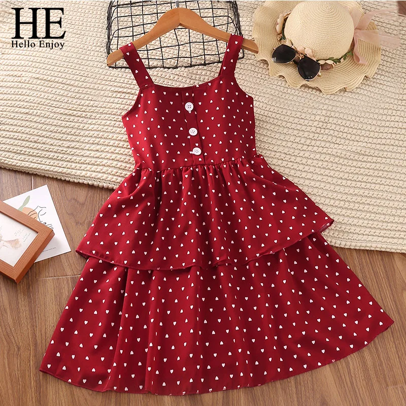 HE Hello Enjoy Summer Princess Dress Kids Dresses Girls Sling Polka Dot Cake Dress New Party Wedding Children Casual Clothes
HE Hello Enjoy Summer Princess Dress Kids Dresses Girls Sling Polka Dot Cake Dress New Party Wedding Children Casual Clothes