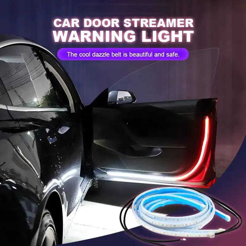 12V 1.2M LED Car Door Warning Light Door Decoration Welcome Light Strip Strobe Flashing Lights Safety Opening Warning Lamp Strip
12V 1.2M LED Car Door Warning Light Door Decoration Welcome Light Strip Strobe Flashing Lights Safety Opening Warning Lamp Strip
