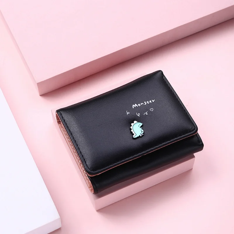 Women Buckle Folding Girl Wallet Cute Small Dinosaur Printing Wallet Brand Designed PU Leather Coin Purse Female Card Holder
Women Buckle Folding Girl Wallet Cute Small Dinosaur Printing Wallet Brand Designed PU Leather Coin Purse Female Card Holder