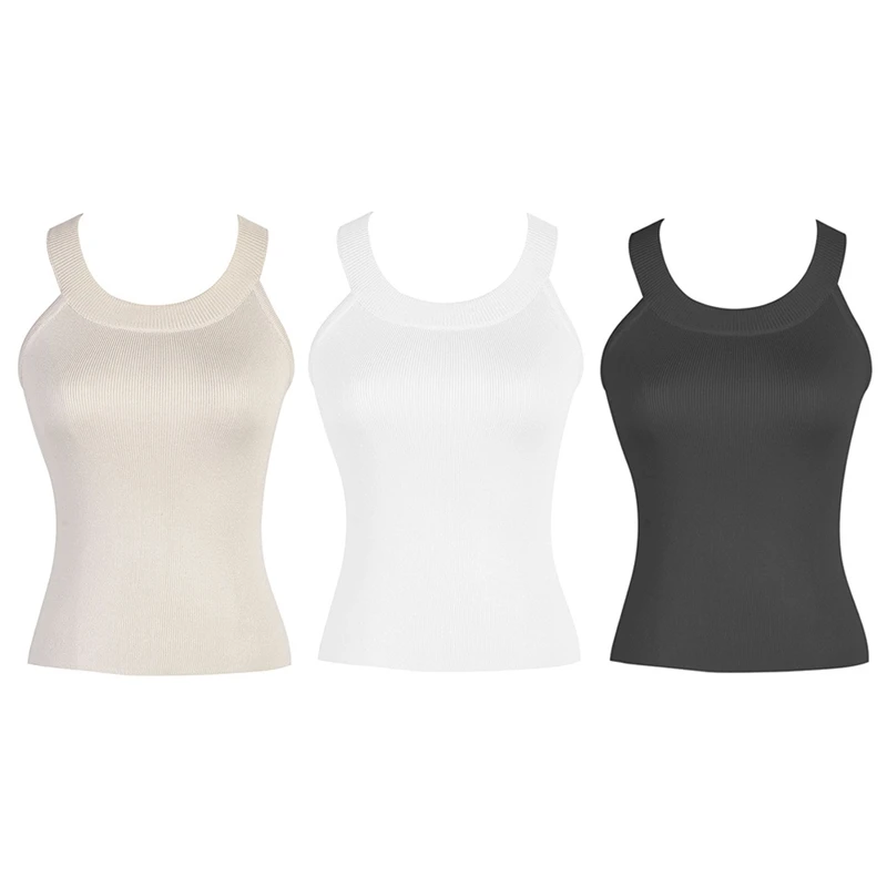 ASDS-Halter Knitted Vest Women's Sweater Solid-Color Stretch Body-Slimming Short Knit Vest Sleeveless Sweater
ASDS-Halter Knitted Vest Women's Sweater Solid-Color Stretch Body-Slimming Short Knit Vest Sleeveless Sweater