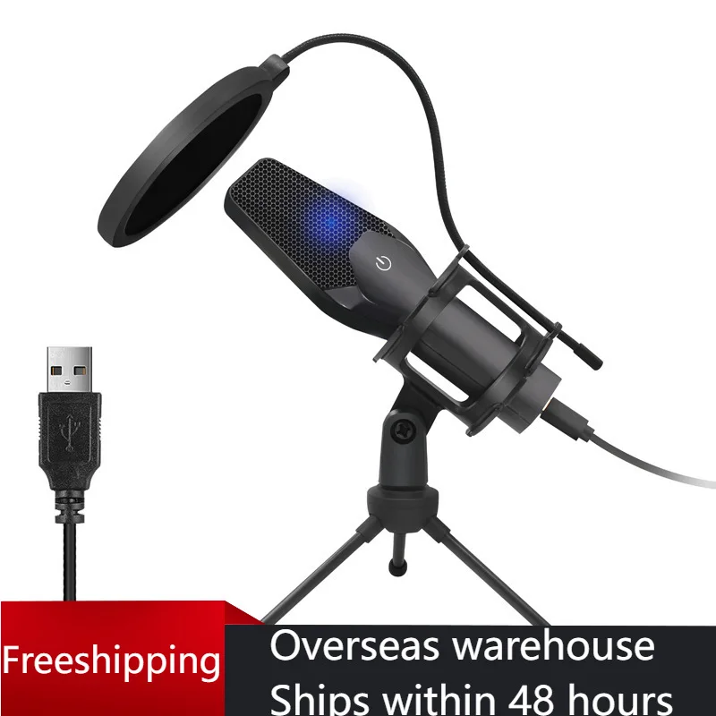 USB Microphone Condenser Mic with Tripod Stand and Pop Filter for Recording Vocals Podcasting Streaming Gaming YouTube
USB Microphone Condenser Mic with Tripod Stand and Pop Filter for Recording Vocals Podcasting Streaming Gaming YouTube