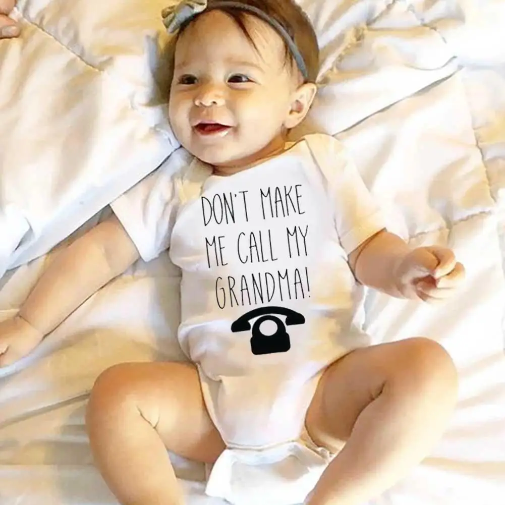 Baby Girls Bodysuit Don't Make Me Call My Grandma Toddler Baby Boy Clothes Funny Telephone Printed Pattern Gift For Baby Y2V0
Baby Girls Bodysuit Don't Make Me Call My Grandma Toddler Baby Boy Clothes Funny Telephone Printed Pattern Gift For Baby Y2V0