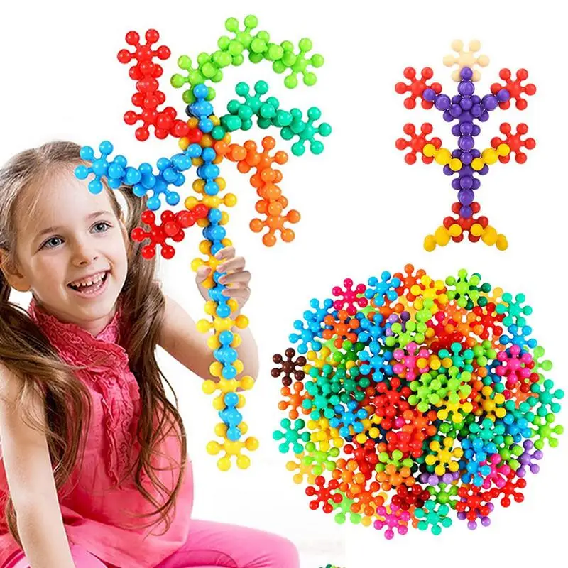 DIY 100 PCS 3D Solid Stem Building Toys For Toddlers Stereo Rotatable Snowflake Plum Stem Toys Building Blocks Interlocking
DIY 100 PCS 3D Solid Stem Building Toys For Toddlers Stereo Rotatable Snowflake Plum Stem Toys Building Blocks Interlocking