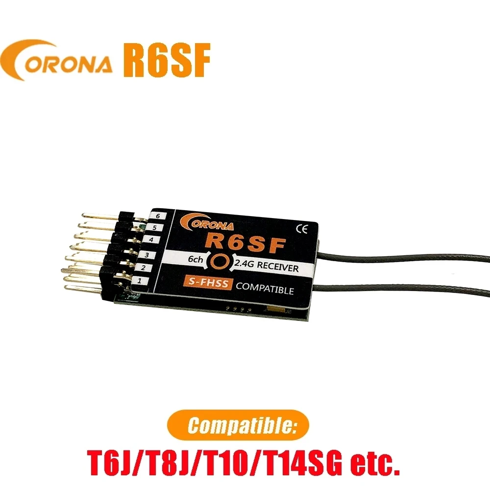 Corona 2.4GHz R6SF S-FHSS/FHSS Compatible Receiver For FUTABA S-FHSS T6 14SG
Corona 2.4GHz R6SF S-FHSS/FHSS Compatible Receiver For FUTABA S-FHSS T6 14SG