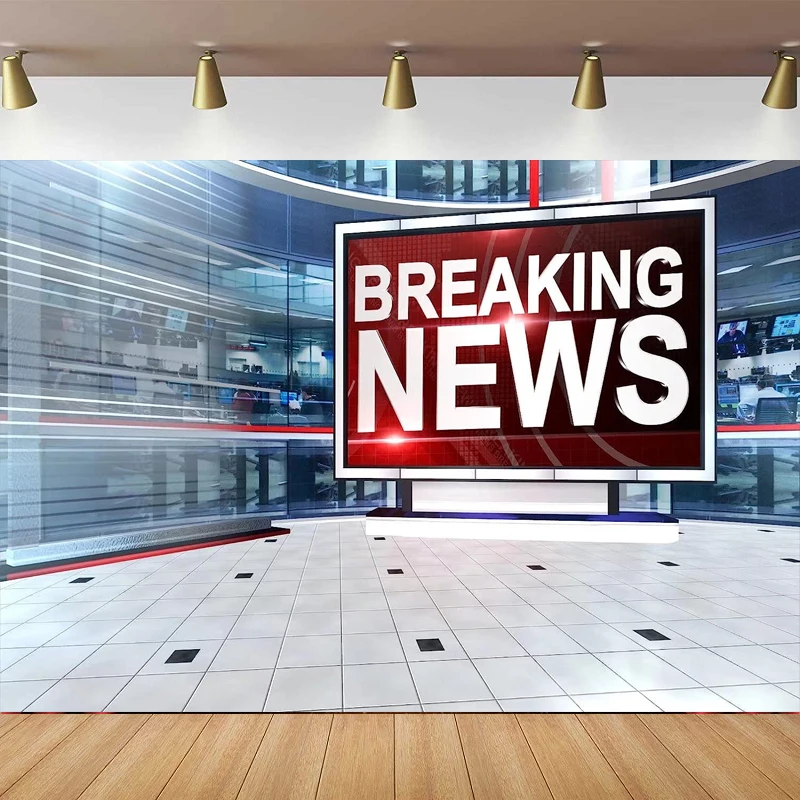 News Broadcast Hall Photography Backdrop TV Breaking News Room Broadcasting Background Program Record News Report Business
News Broadcast Hall Photography Backdrop TV Breaking News Room Broadcasting Background Program Record News Report Business