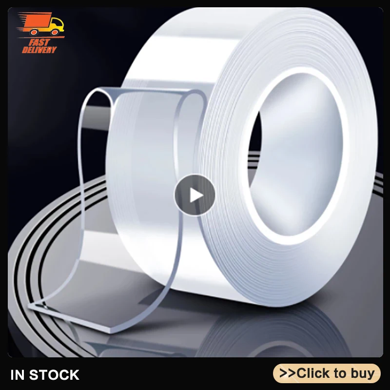 Double Side Tape Feature Waterproof Reusable Adhesive Transparent Glue Stickers Suit for Home Bathroom Decoration 1/2/3/5 Meters
Double Side Tape Feature Waterproof Reusable Adhesive Transparent Glue Stickers Suit for Home Bathroom Decoration 1/2/3/5 Meters