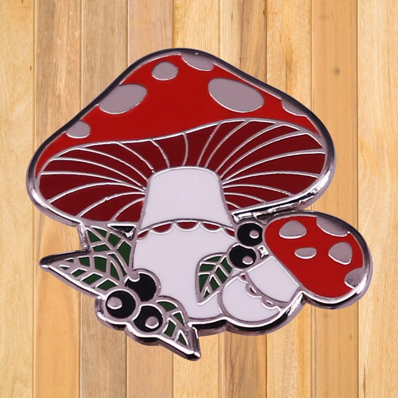 A1137 Mushrooms and Blueberries Enamel Pin Custom Funny Brooches Bag Lapel Pin Cartoon Cute Badge Plant Jewelry Gift for Kids
A1137 Mushrooms and Blueberries Enamel Pin Custom Funny Brooches Bag Lapel Pin Cartoon Cute Badge Plant Jewelry Gift for Kids