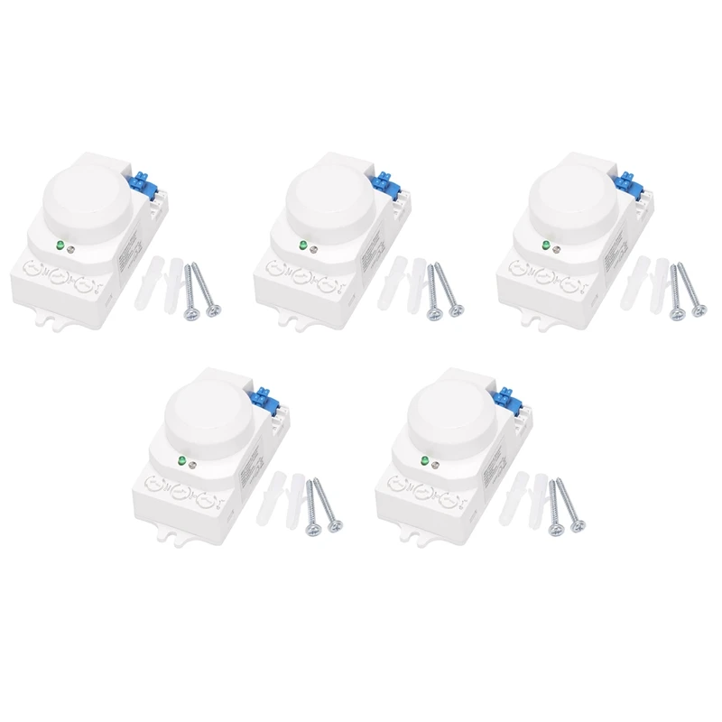 

5X 5.8Ghz HF System LED Microwave 360 Degree Motion Sensor Light Switch Body Motion Detector