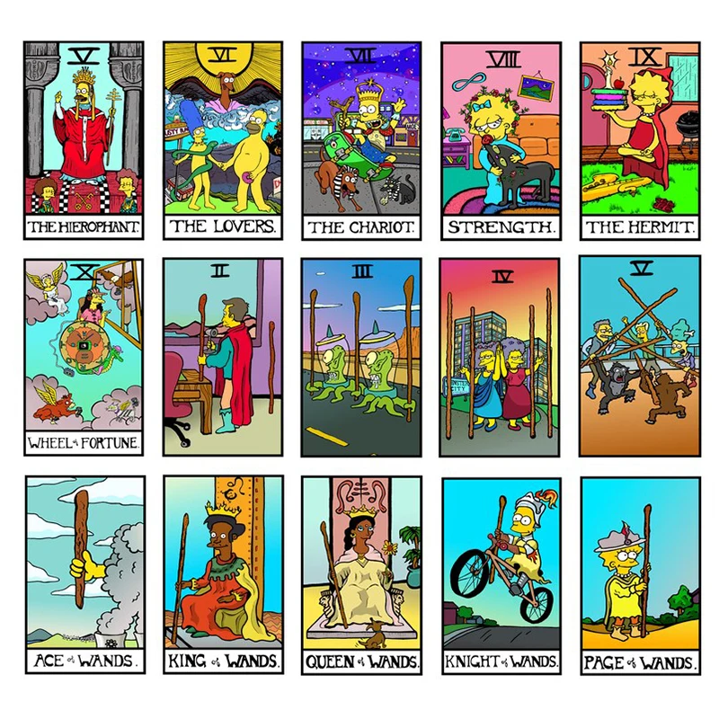 Creative Pop Art Simpsons Tarot Posters Movie Canvas Painting Wall Art Pictures Mural Living Room Decor Home Decoration
Creative Pop Art Simpsons Tarot Posters Movie Canvas Painting Wall Art Pictures Mural Living Room Decor Home Decoration