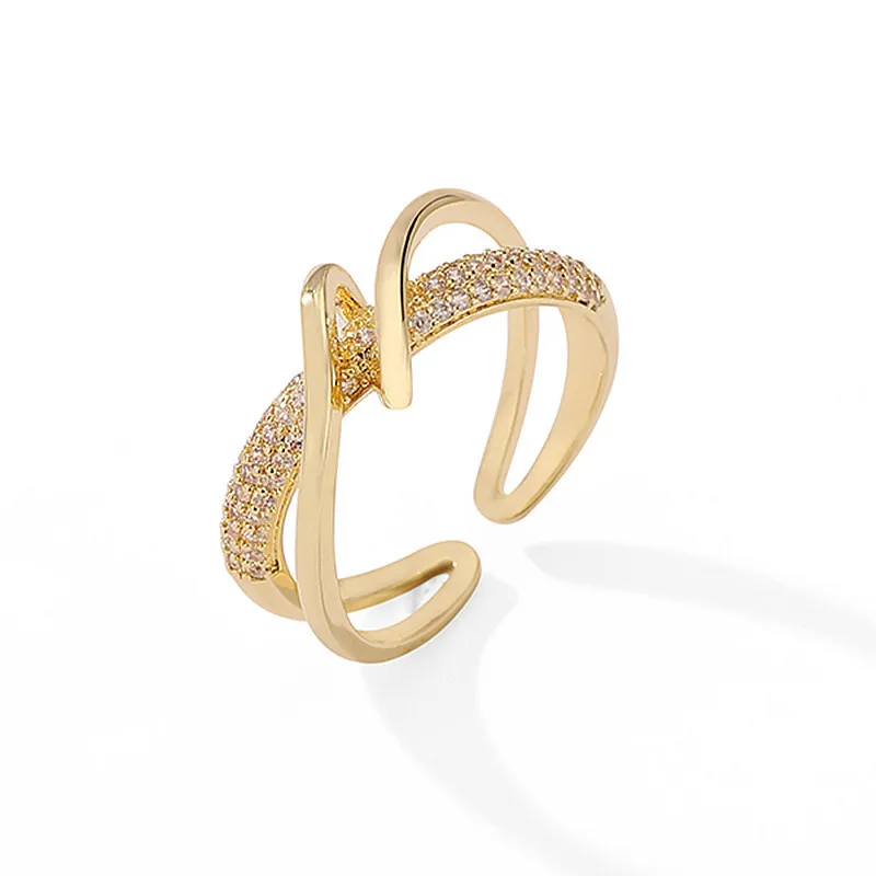 New Arrival Design Advanced Sense CZ Zircon Gold Ring Open Rings for Women Girls Korean Fashion Jewelry 2022 Trendy Accessories
New Arrival Design Advanced Sense CZ Zircon Gold Ring Open Rings for Women Girls Korean Fashion Jewelry 2022 Trendy Accessories