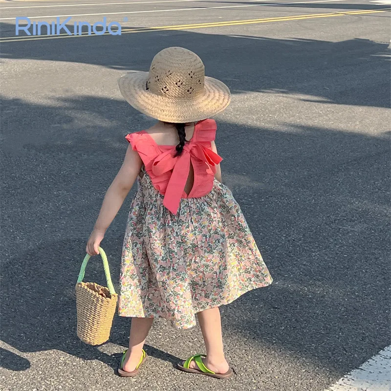 2023 Sweet Baby Girls Flower Dresses Sleeveless Floral Backless Bow Dress 2-6 Years Kids Outfits Children Clothing
2023 Sweet Baby Girls Flower Dresses Sleeveless Floral Backless Bow Dress 2-6 Years Kids Outfits Children Clothing