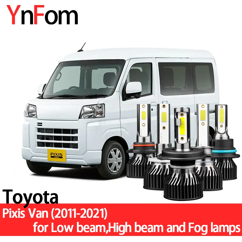 YNFOM LED headlights kit for Toyota Pixis Van S32 S33 2011-2021 Low beam,High beam,fog lamp,car accessories,car headlight bulbs
YNFOM LED headlights kit for Toyota Pixis Van S32 S33 2011-2021 Low beam,High beam,fog lamp,car accessories,car headlight bulbs