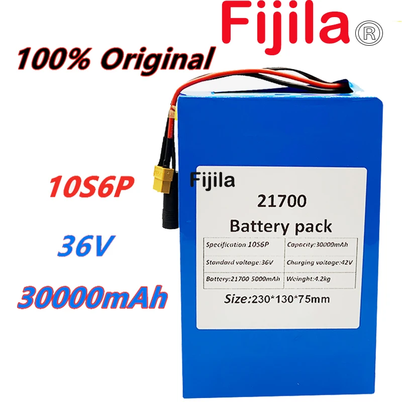 36V 30ah 21700 10S6P Electric Bicycle Battery 36V 30000mAh 1000W Lithium Battery Built-in 20A BMS Electric Bikes Motor
36V 30ah 21700 10S6P Electric Bicycle Battery 36V 30000mAh 1000W Lithium Battery Built-in 20A BMS Electric Bikes Motor