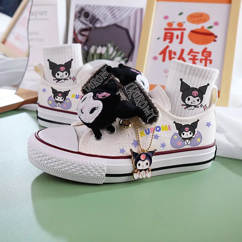 Новинка Sanrio Kawali Kuromi детская парусиновая обувь с низким верхом для отдыха летняя Ins аниме милая мультяшная подарок для девочек на день рождения игрушки для детей
Новинка Sanrio Kawali Kuromi детская парусиновая обувь с низким верхом для отдыха летняя Ins аниме милая мультяшная подарок для девочек на день рождения игрушки для детей