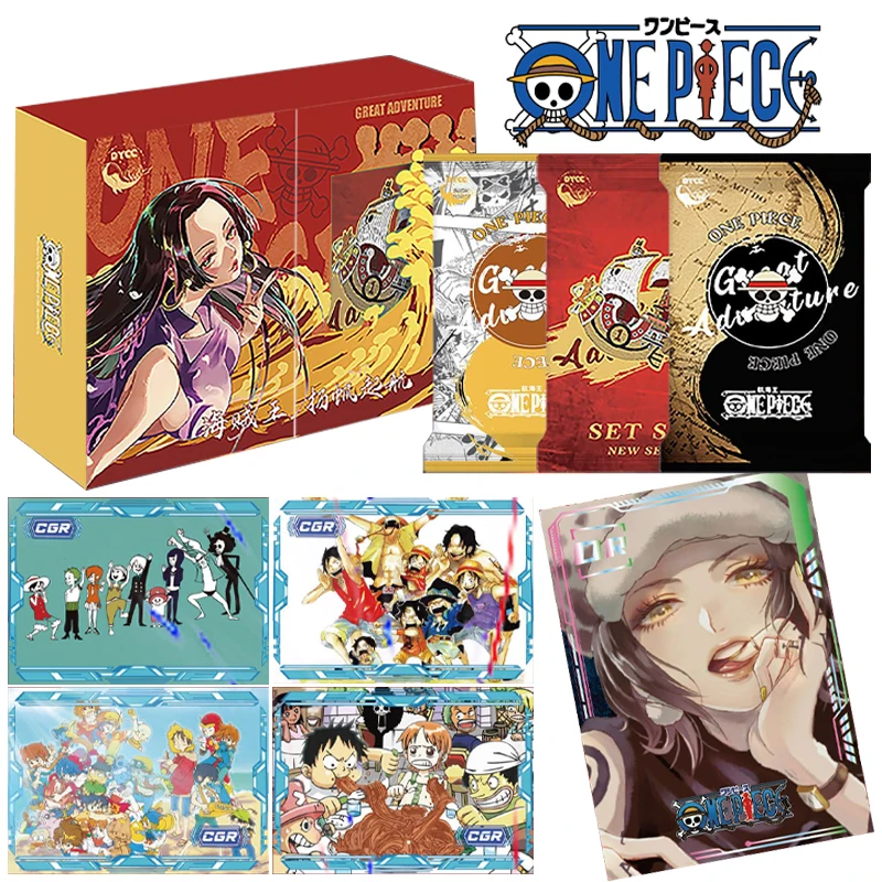 

Limited One Piece Card Box Anime Cartoon CR MR CP Luffy Zoro Shanks Boa Hancock Sanji Robin Ace Sabo Collection For Kids Gifts