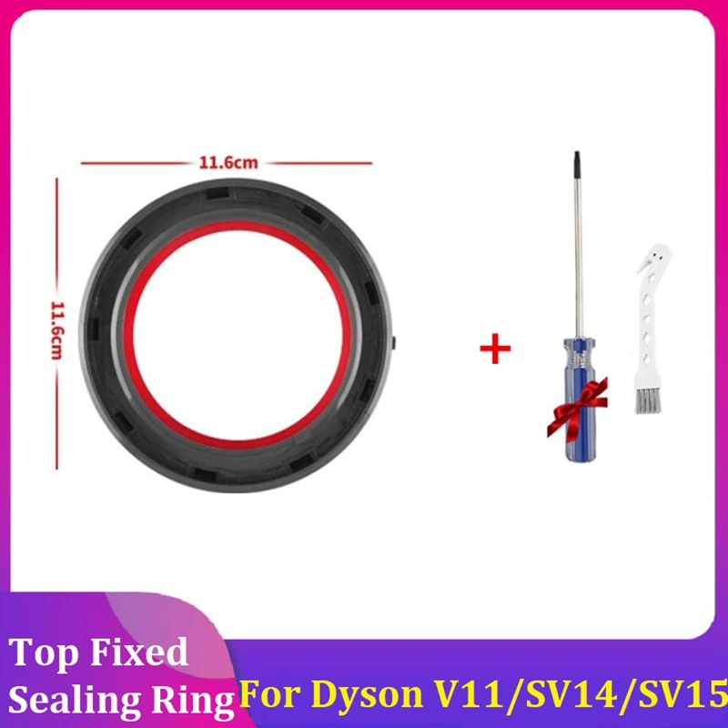Сверху фиксированное уплотнительное кольцо для пылесоса Dyson V11/SV14/SV15, сверху фиксированное уплотнительное кольцо с отверткой
Сверху фиксированное уплотнительное кольцо для пылесоса Dyson V11/SV14/SV15, сверху фиксированное уплотнительное кольцо с отверткой
