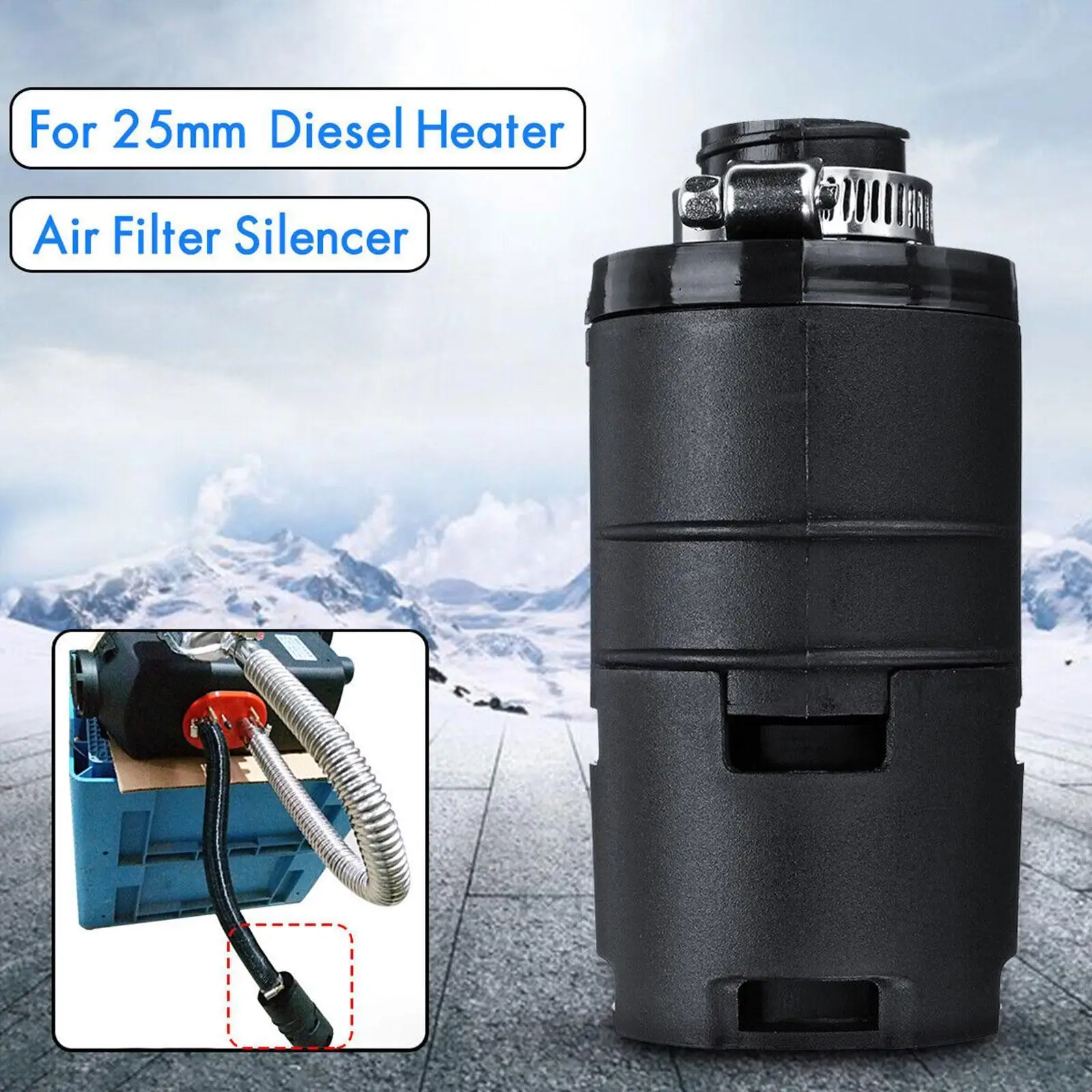 25mm Car Air Parking Heater Intake Filter Silencer Intake Pipe For Eberspacher Webasto Y2n1
25mm Car Air Parking Heater Intake Filter Silencer Intake Pipe For Eberspacher Webasto Y2n1