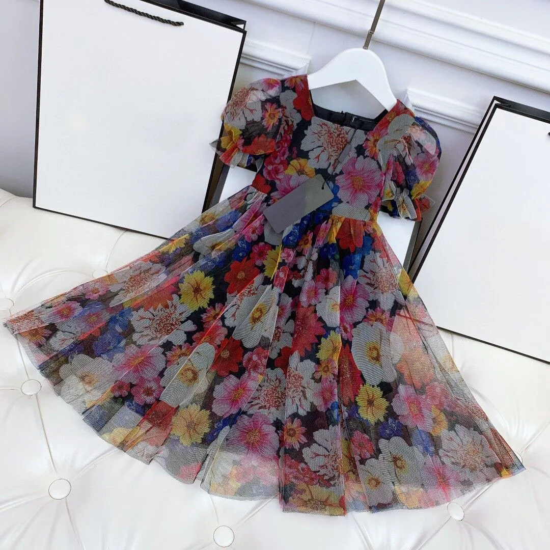 2022 Top Brand Big Flower Printed High Luxury Children Girls clothing Mesh Round O Neck Lined Cotton Colorful Summer Dress
2022 Top Brand Big Flower Printed High Luxury Children Girls clothing Mesh Round O Neck Lined Cotton Colorful Summer Dress