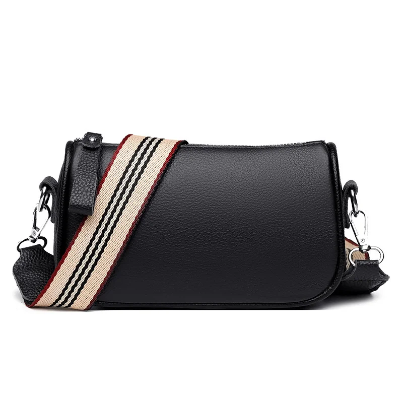 Leather handbag Women's bag Top layer cowhide shoulder bag New fashion wide belt crossbody bag Handbag
Leather handbag Women's bag Top layer cowhide shoulder bag New fashion wide belt crossbody bag Handbag