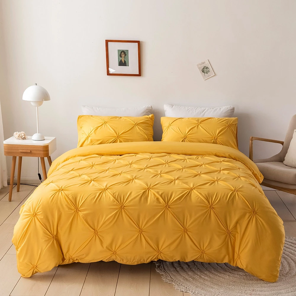 Evich High Quality Bedding Set Pleated Flower Ginger Color for Bedroom King Size Duvet Cover and Pillowcase Home Textile
Evich High Quality Bedding Set Pleated Flower Ginger Color for Bedroom King Size Duvet Cover and Pillowcase Home Textile