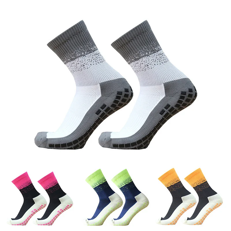 New Silicone Non-slip Grip Football Socks for Men Women Sports Color Stitching Soccer Socks
New Silicone Non-slip Grip Football Socks for Men Women Sports Color Stitching Soccer Socks