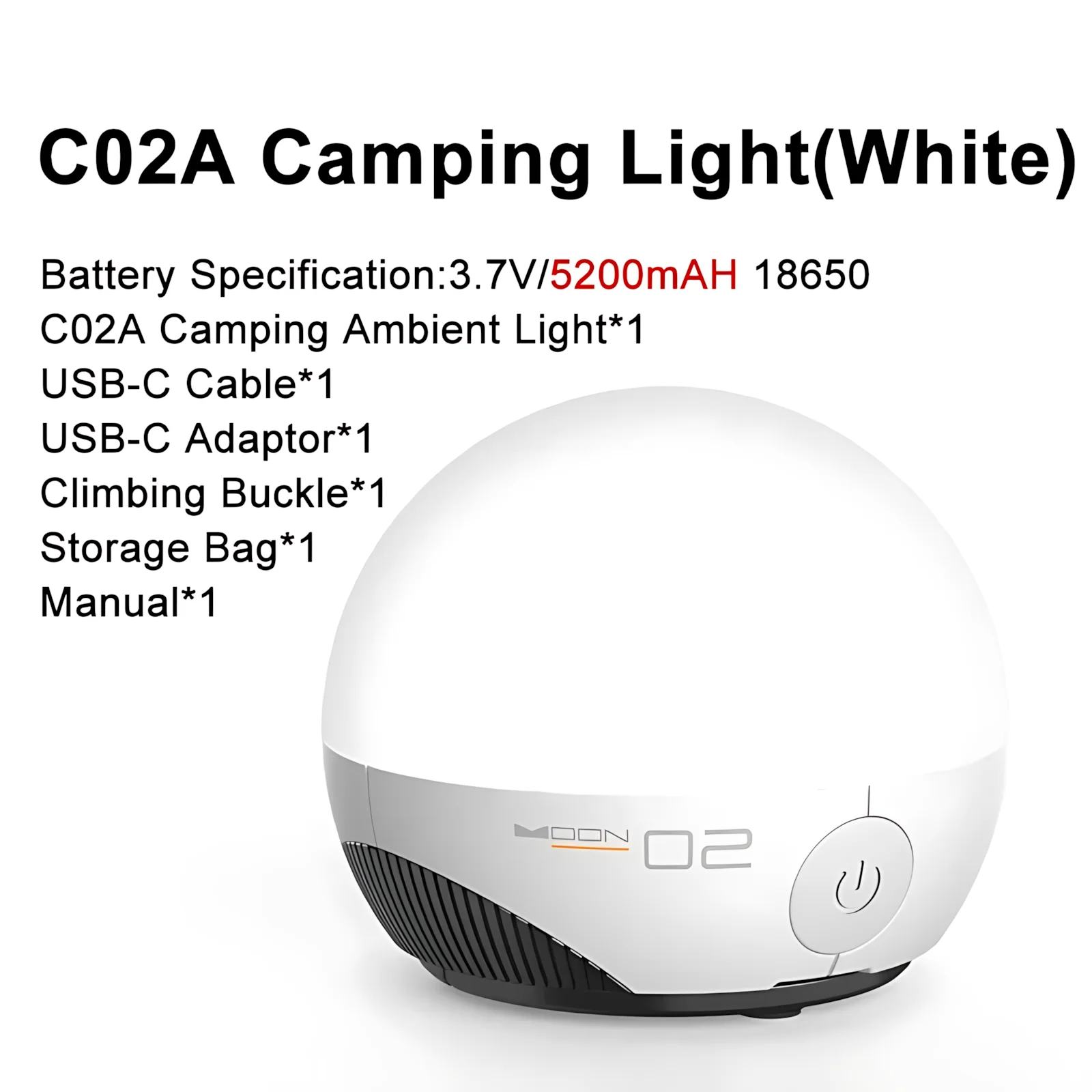 RGB-фонарь для кемпинга 5200mAh
RGB-фонарь для кемпинга 5200mAh