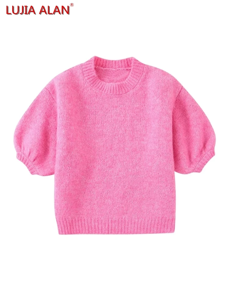 Женский Мягкий трикотажный пуловер с круглым вырезом и пышными рукавами, 2 цвета
Женский Мягкий трикотажный пуловер с круглым вырезом и пышными рукавами, 2 цвета