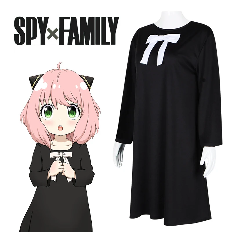 Anime SPY×FAMILY Anya Forger Black Pajamas Dress Anya Forger Cosplay Costumes Sleepwear With Wig For Women Girls
Anime SPY×FAMILY Anya Forger Black Pajamas Dress Anya Forger Cosplay Costumes Sleepwear With Wig For Women Girls