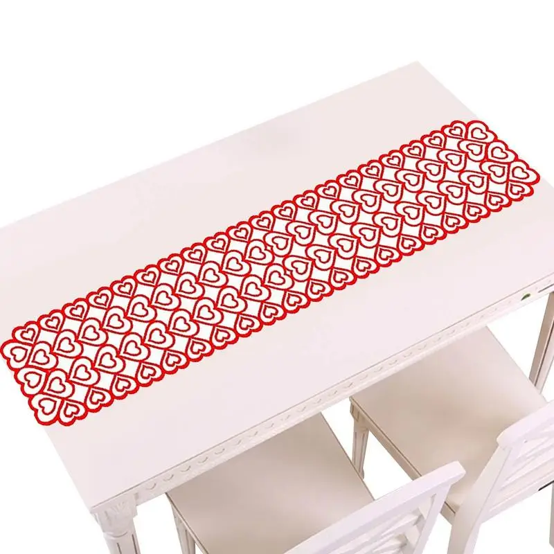 Valentine Heart Lace Table Runner Red Heart Valentine's Day Table Runner Christmas Party Supplies Table Cloth Decorations For
Valentine Heart Lace Table Runner Red Heart Valentine's Day Table Runner Christmas Party Supplies Table Cloth Decorations For