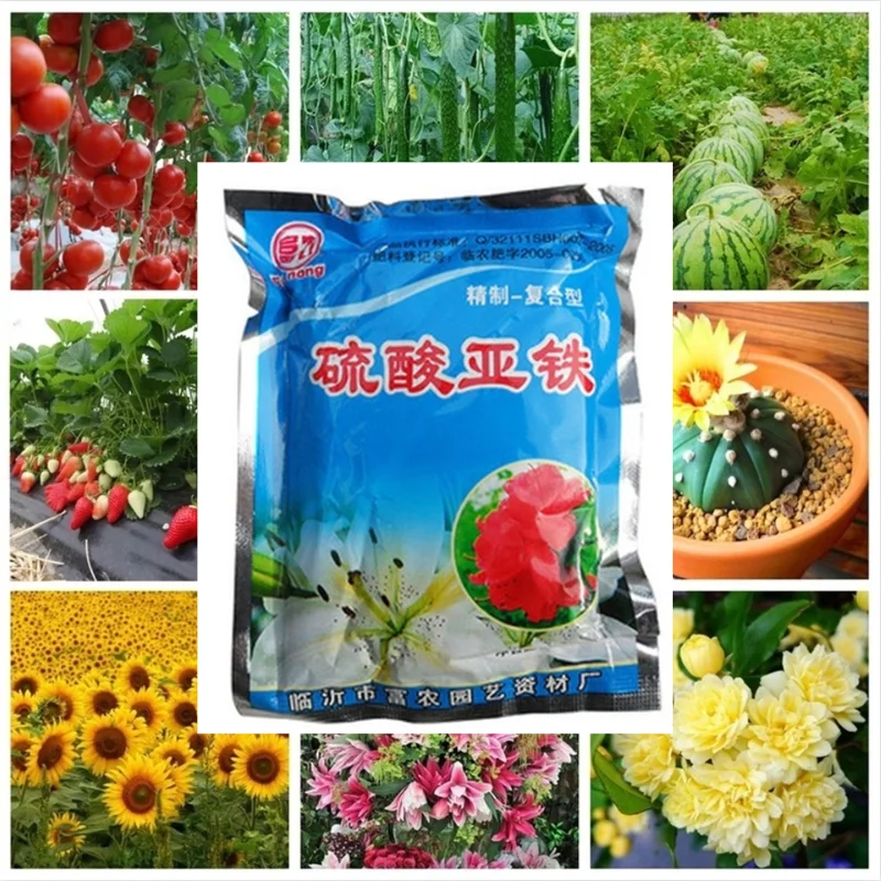 

5pcs Ferrous Sulfate Fertilizer Flower Fertilizer Foliar Fertilizer Soluble Type Flower Disease Watering Pot Soil Adjusting PH