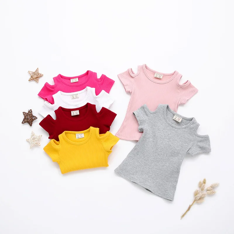 2022 Summer Girls T Shirt Strapless Tops For Kids Colored Children T-shirts Baby Blouse Toddler short sleeved Tees Clothing
2022 Summer Girls T Shirt Strapless Tops For Kids Colored Children T-shirts Baby Blouse Toddler short sleeved Tees Clothing