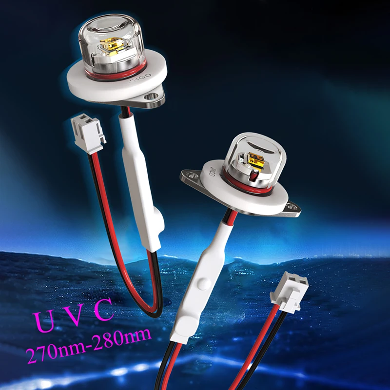 LED Ultraviolet Lamps 270nm 275nm 280nm UVC 12V 24V sterilization module water purifier air humidifier Disinfect Sterilization
LED Ultraviolet Lamps 270nm 275nm 280nm UVC 12V 24V sterilization module water purifier air humidifier Disinfect Sterilization