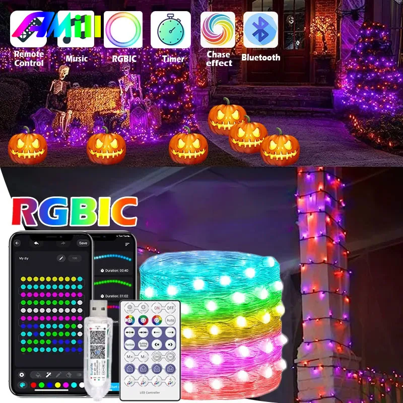 20M LED String Lights Bluetooth Controller Halloween Christmas Tree Light New Year Home Holiday Decorative Waterproof Fairy Lamp 
20M LED String Lights Bluetooth Controller Halloween Christmas Tree Light New Year Home Holiday Decorative Waterproof Fairy Lamp