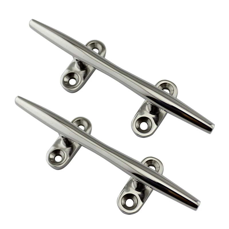 6 Inch Boat Cleat Open Base Open Base Boat Cleat Dock Cleat 316 Stainless Steel Boat Mooring Accessories(2Pcs)
6 Inch Boat Cleat Open Base Open Base Boat Cleat Dock Cleat 316 Stainless Steel Boat Mooring Accessories(2Pcs)