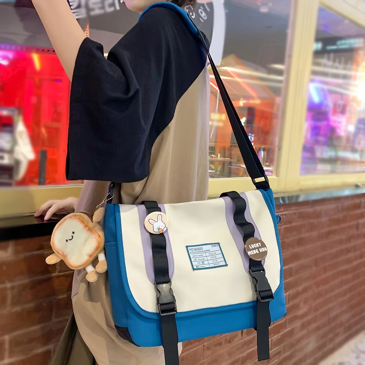 Girls Badge Kawaii Crossbody Bag Lady Design Shoulder Bags Messenger Travel Women Fashion School High Capacity Handbag Teen Cool
Girls Badge Kawaii Crossbody Bag Lady Design Shoulder Bags Messenger Travel Women Fashion School High Capacity Handbag Teen Cool