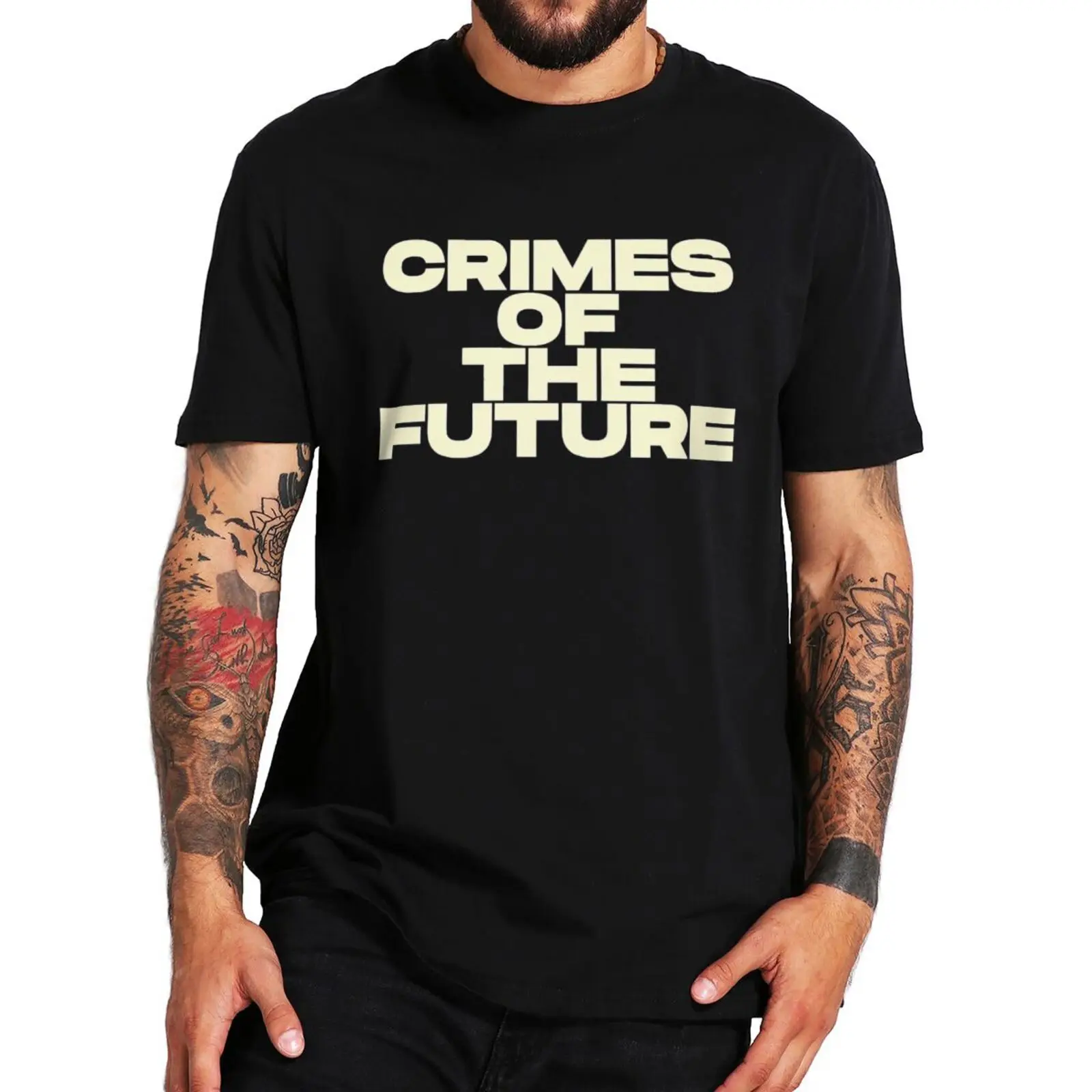 Crimes Of The Future T-shirt 2022 Body Horror Film Fans Short Sleeve EU Size 100% Cotton Summer Comfortable Casual T Shirts
Crimes Of The Future T-shirt 2022 Body Horror Film Fans Short Sleeve EU Size 100% Cotton Summer Comfortable Casual T Shirts