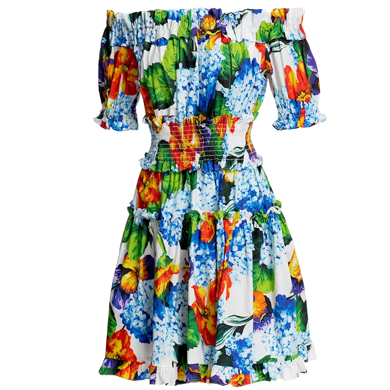 Svoryxiu 2022 Runway Designer Summer Cotton Flower Print Sexy Mini Dress Women's Elastic Waist Puff Sleeves Backless Party Dress
Svoryxiu 2022 Runway Designer Summer Cotton Flower Print Sexy Mini Dress Women's Elastic Waist Puff Sleeves Backless Party Dress