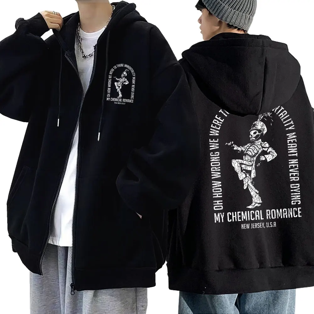 My Chemical Romance Zip Up Hoodie The Black Parade Rock Band Sweatshirt Men Women Long Sleeve Hoodies Punk Jackets Streetwear
My Chemical Romance Zip Up Hoodie The Black Parade Rock Band Sweatshirt Men Women Long Sleeve Hoodies Punk Jackets Streetwear