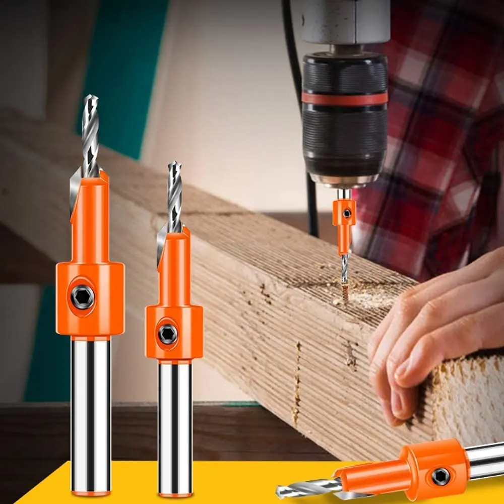 6Pcs/Set 3/6/8/12mm Shank HSS Woodworking Countersink Router Bit Set Screw Extractor Remon Demolition for Wood Milling Cutter 
6Pcs/Set 3/6/8/12mm Shank HSS Woodworking Countersink Router Bit Set Screw Extractor Remon Demolition for Wood Milling Cutter